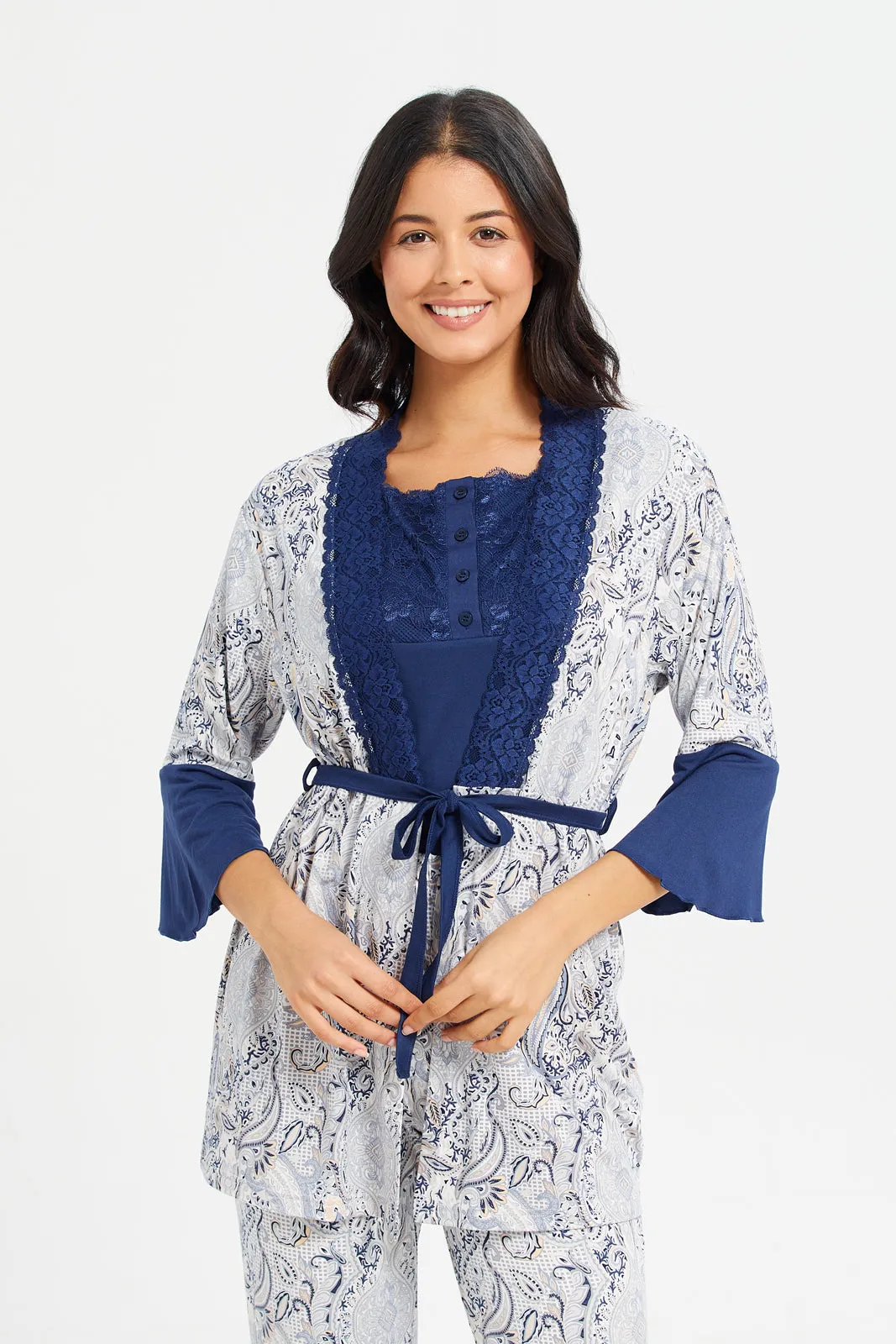 Navy  Pair Pajama Set