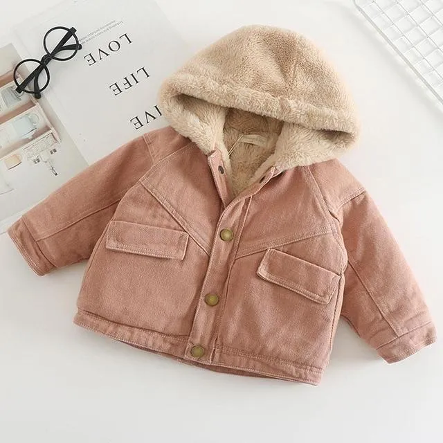 new Baby Girl Boy winter Spring Autumn Plush Coats Jackets Fashion cotton down Kids Children Overwear Clothes