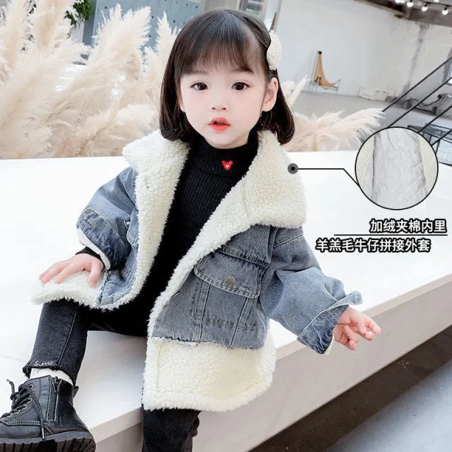 new Baby Girl Boy winter Spring Autumn Plush Coats Jackets Fashion cotton down Kids Children Overwear Clothes