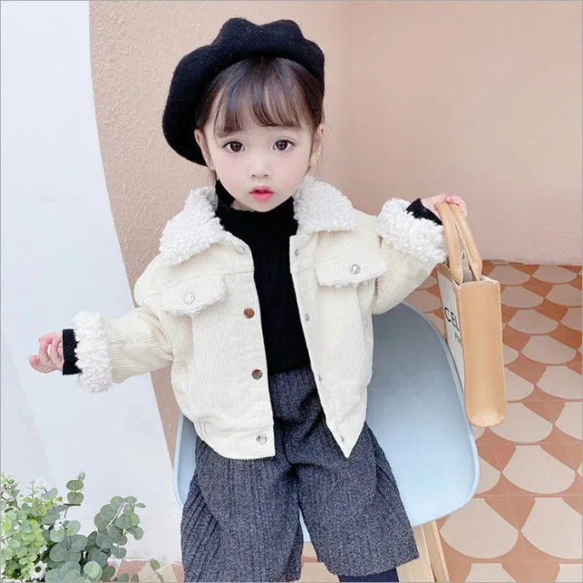 new Baby Girl Boy winter Spring Autumn Plush Coats Jackets Fashion cotton down Kids Children Overwear Clothes