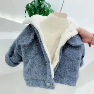 new Baby Girl Boy winter Spring Autumn Plush Coats Jackets Fashion cotton down Kids Children Overwear Clothes