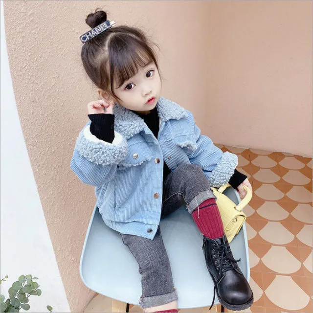 new Baby Girl Boy winter Spring Autumn Plush Coats Jackets Fashion cotton down Kids Children Overwear Clothes
