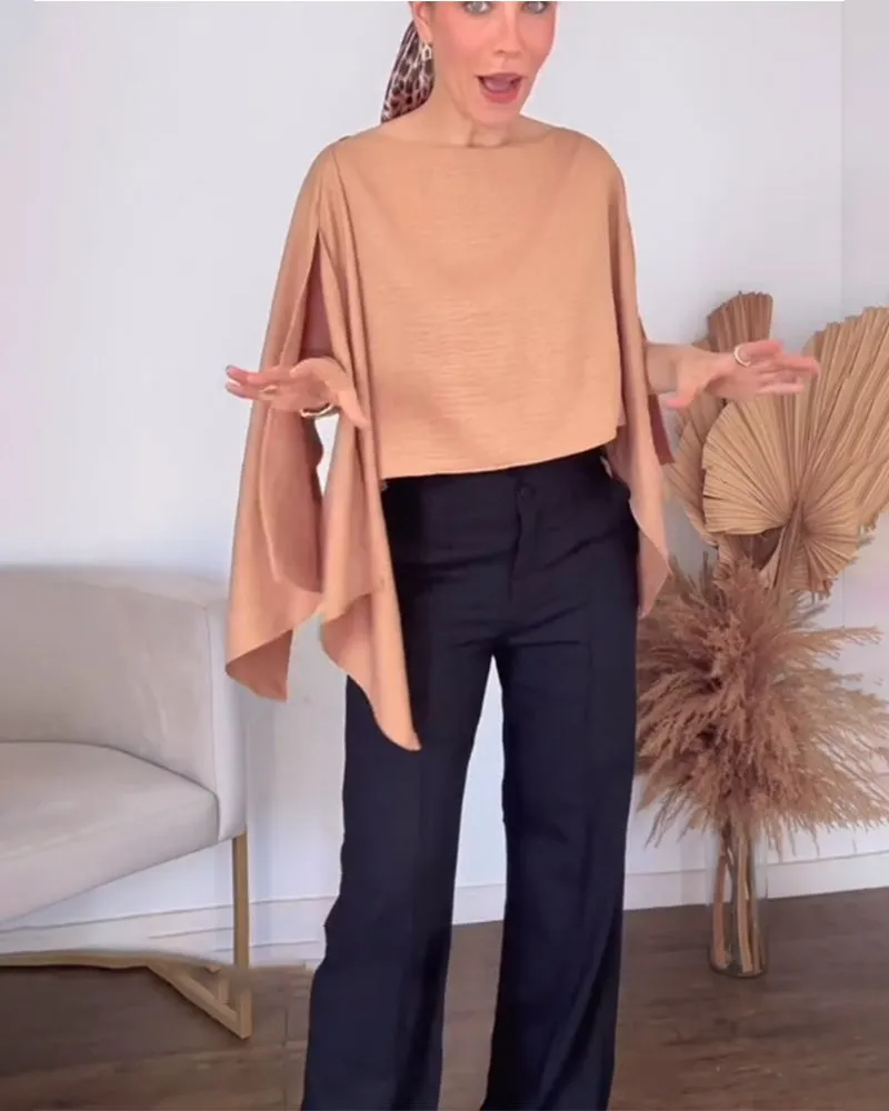 Off-The-Shoulder Solid Color Multi-Way Top