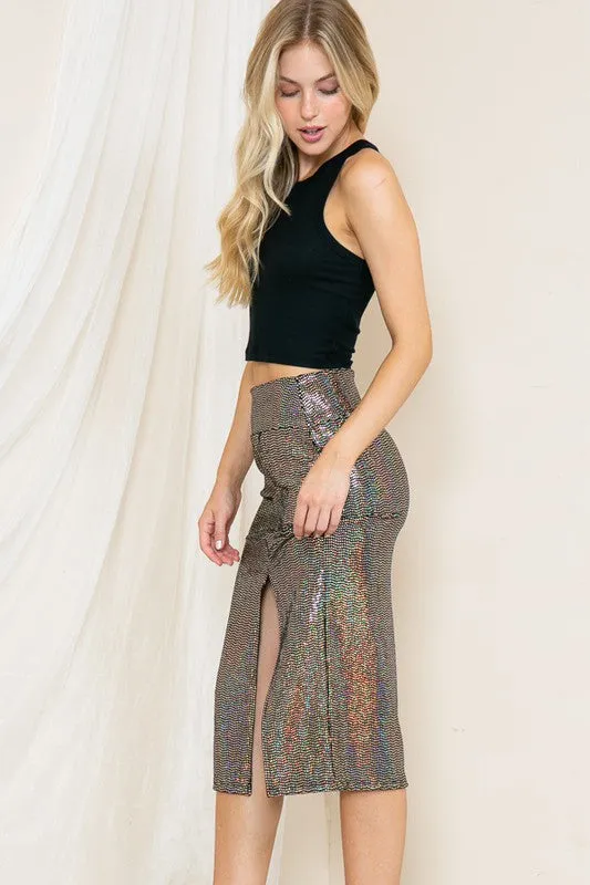 On Tour Sequin Skirt