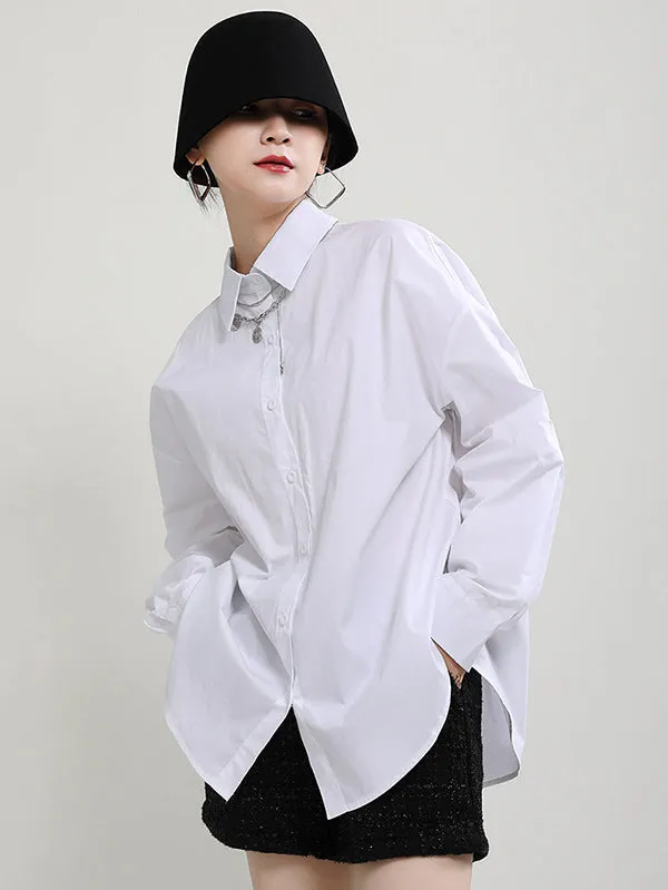 Original Two Pieces Irregularity Vest  Blouse Tops