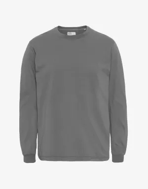 Oversized Organic LS T-shirt - Storm Grey