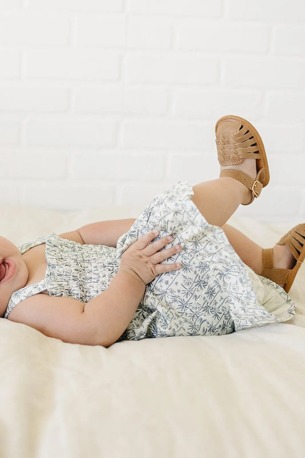 Palm Tree Linen Dress