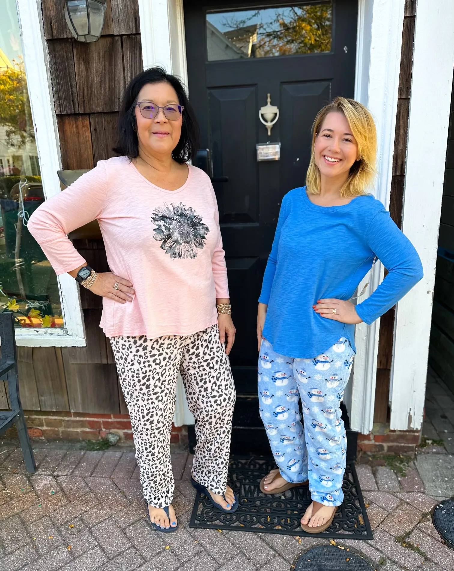 Pink Leopard Fleece Lounge Pants