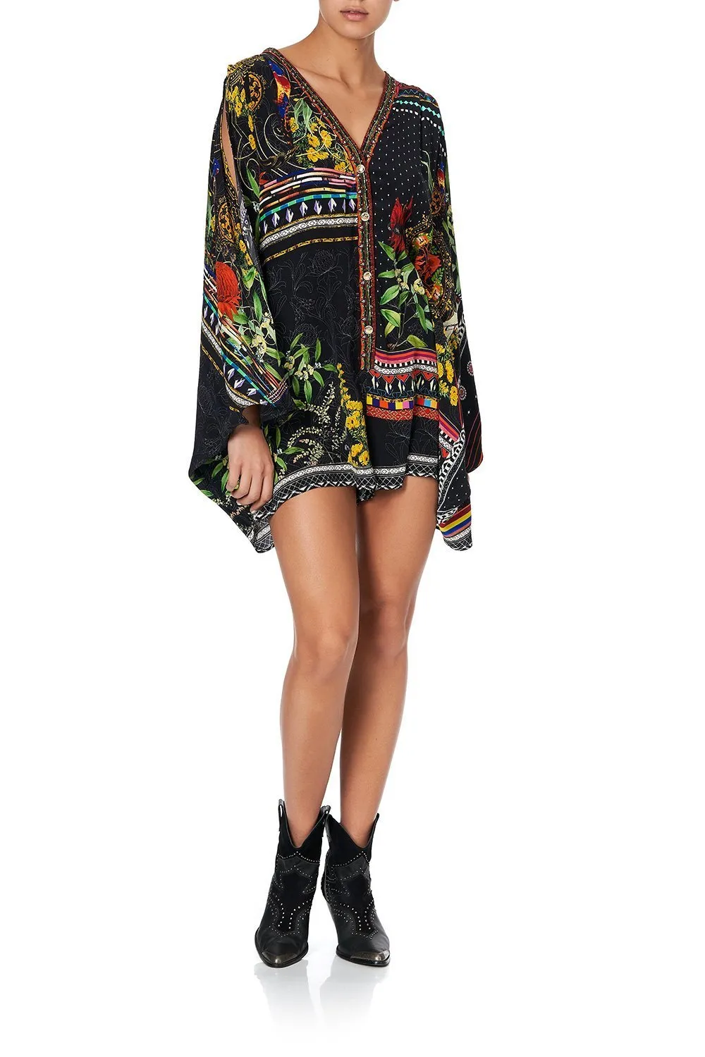 PLAYSUIT WITH SLEEVE SPLIT BLACKHEATH BETTY
