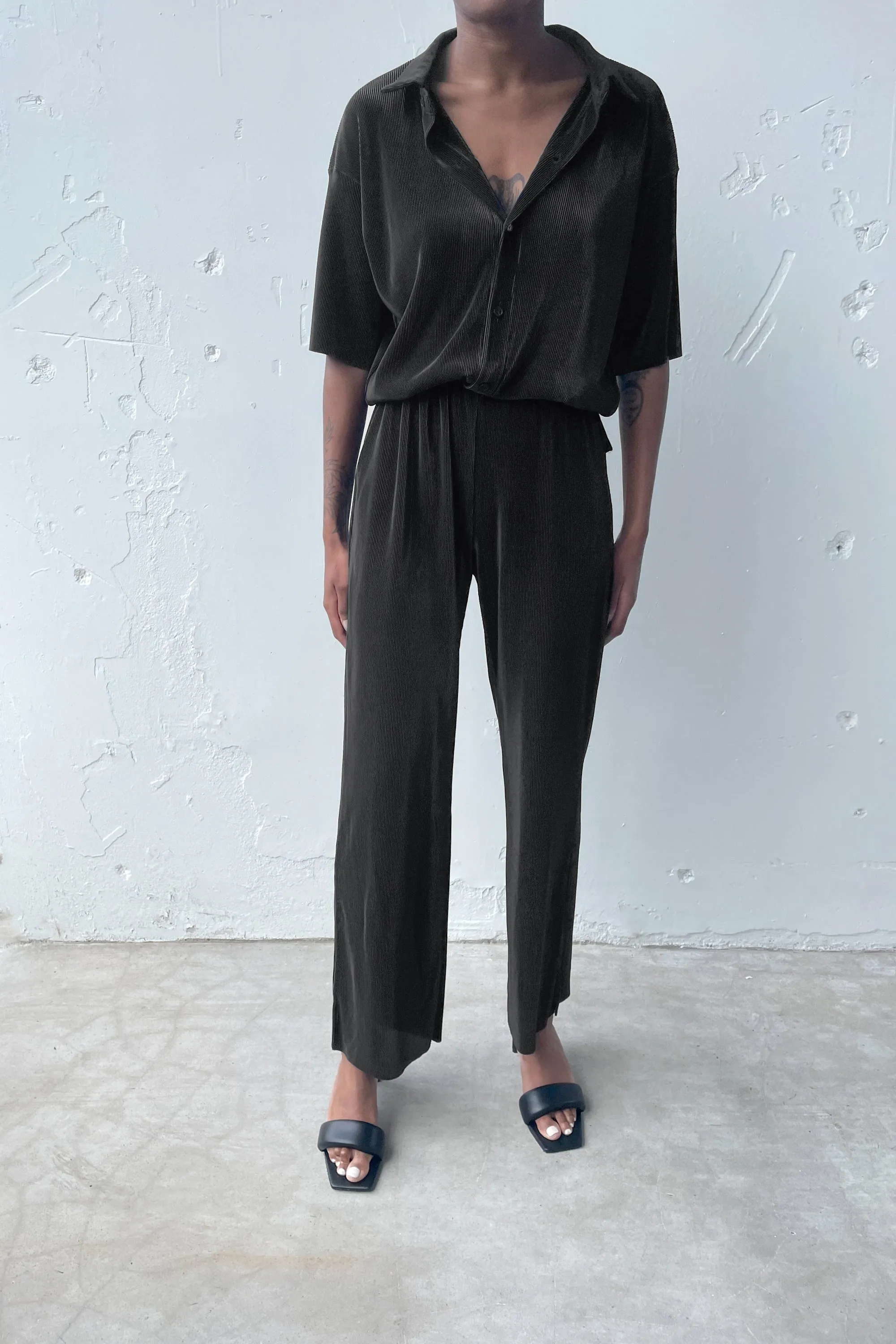 PLEATED JUMPSUIT