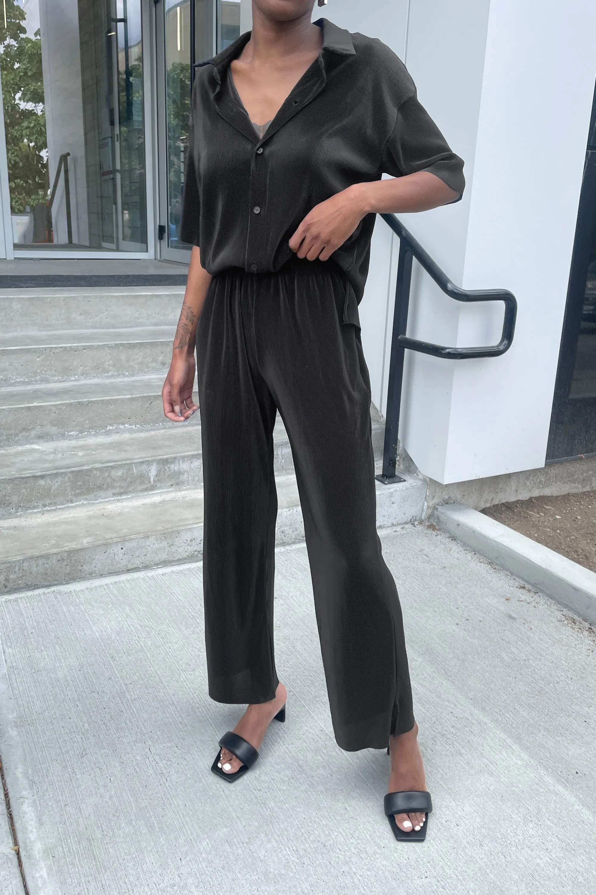 PLEATED JUMPSUIT