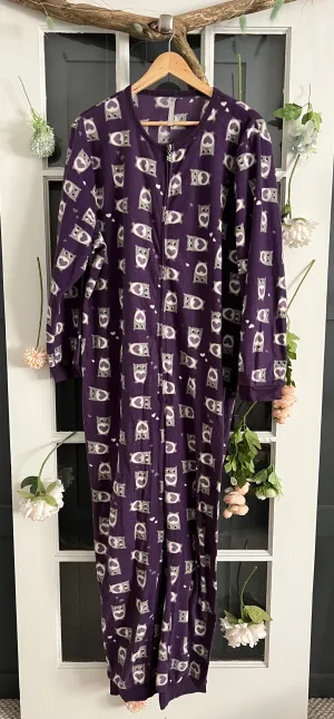 Purple Fleece Onesie 2X