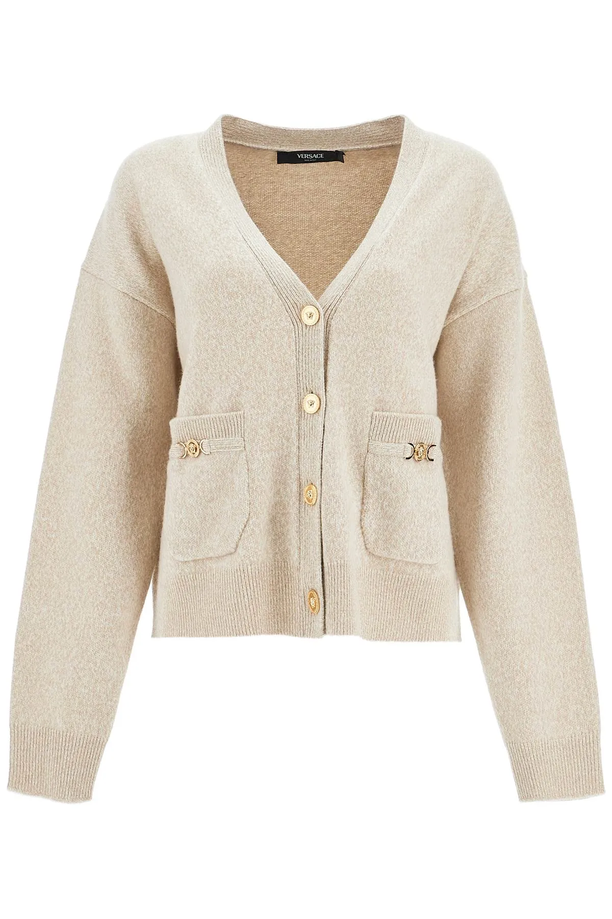 "oversized wool and cashmere 1013437 1A11287 BEIGE BONE
