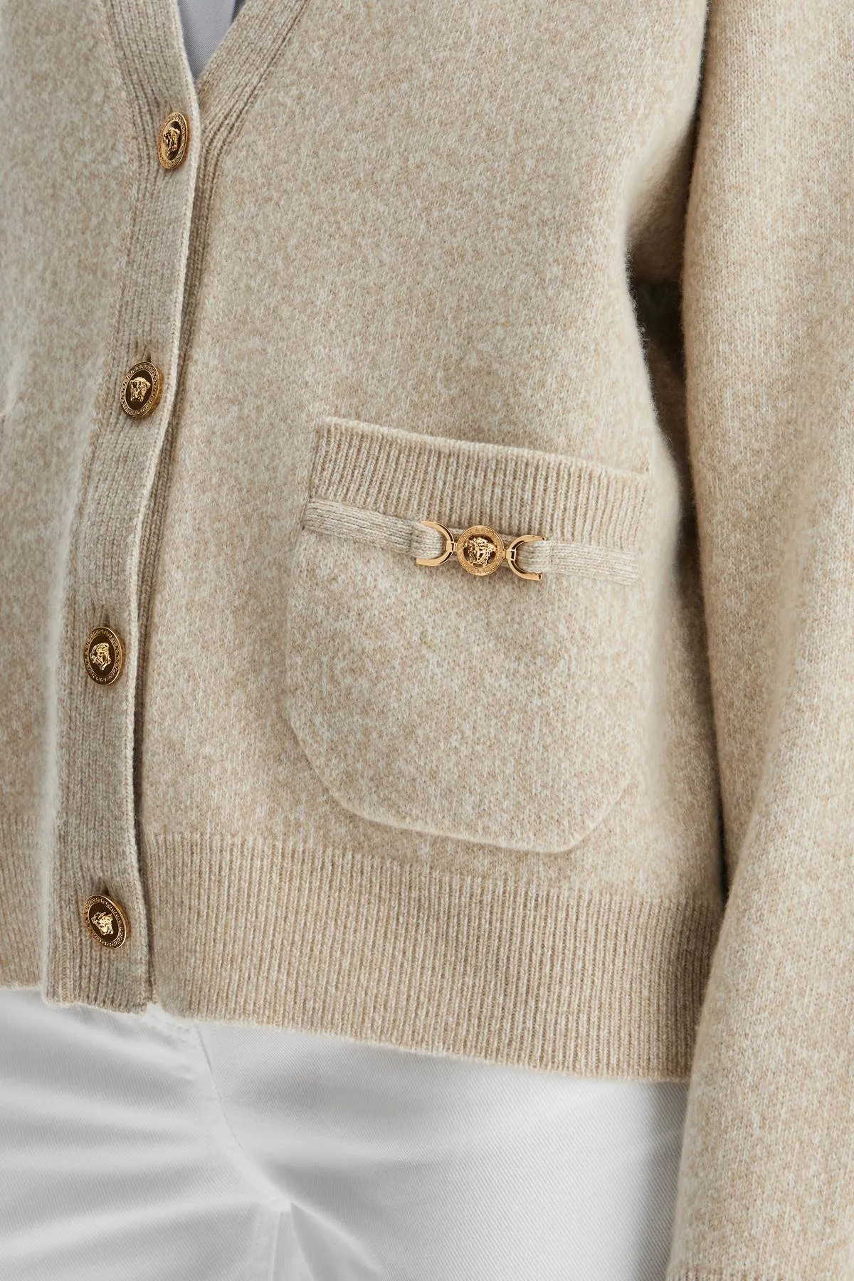 "oversized wool and cashmere 1013437 1A11287 BEIGE BONE