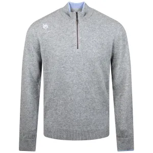 Sebonack Quarter Zip Sweater Smoke Heather - AW23