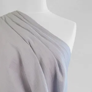 Seoni - Silver Grey Cotton Double Gauze Woven Fabric - 1.8m Remnant