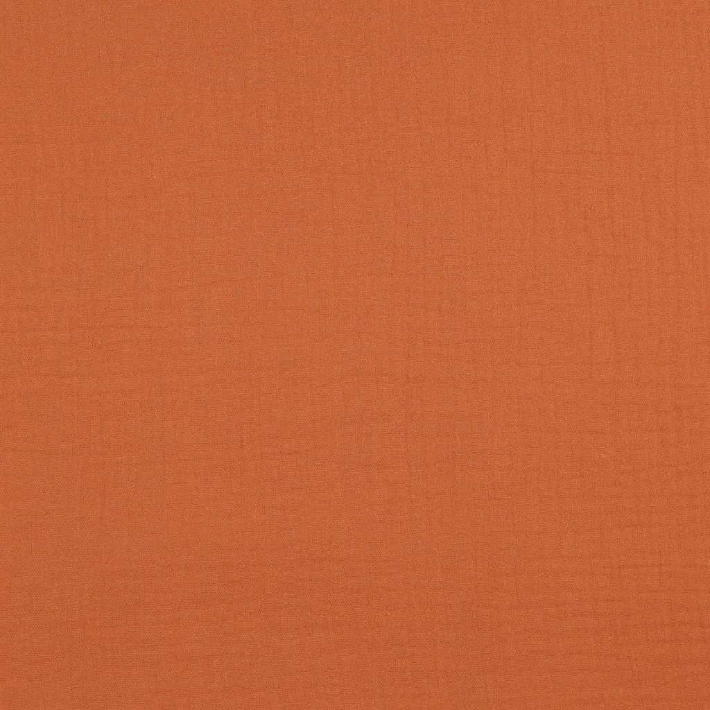 Seoni - Sunrise Orange Cotton Double Gauze Woven Fabric