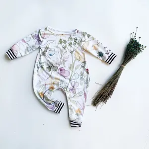 Shoulder snap romper