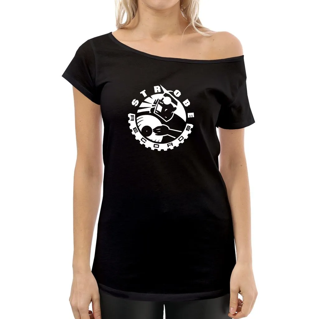 Strobe Records Classic Women's Off The Shoulder Tops Shirt