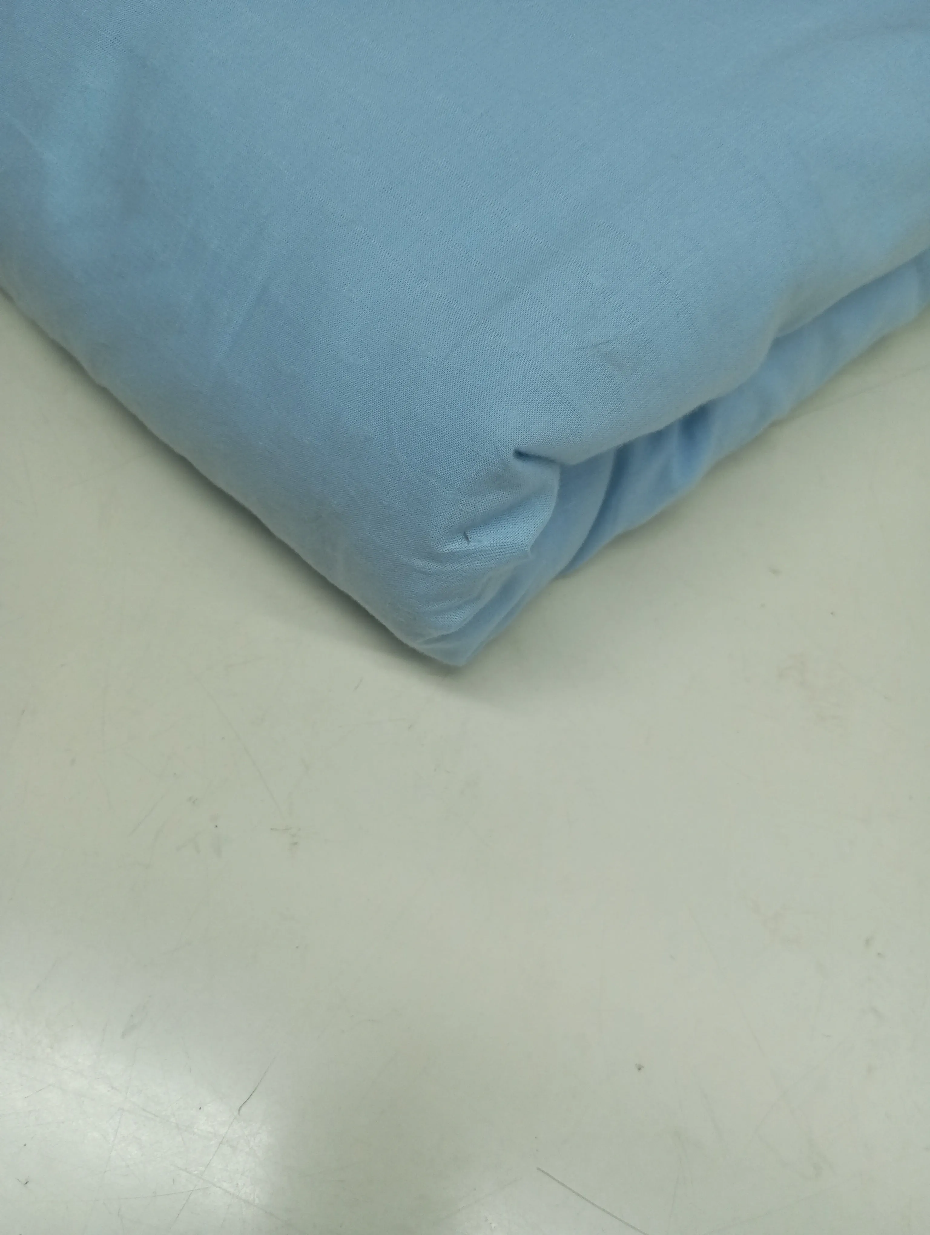 Swiss Dots Light Blue Plain Cotton Fabric