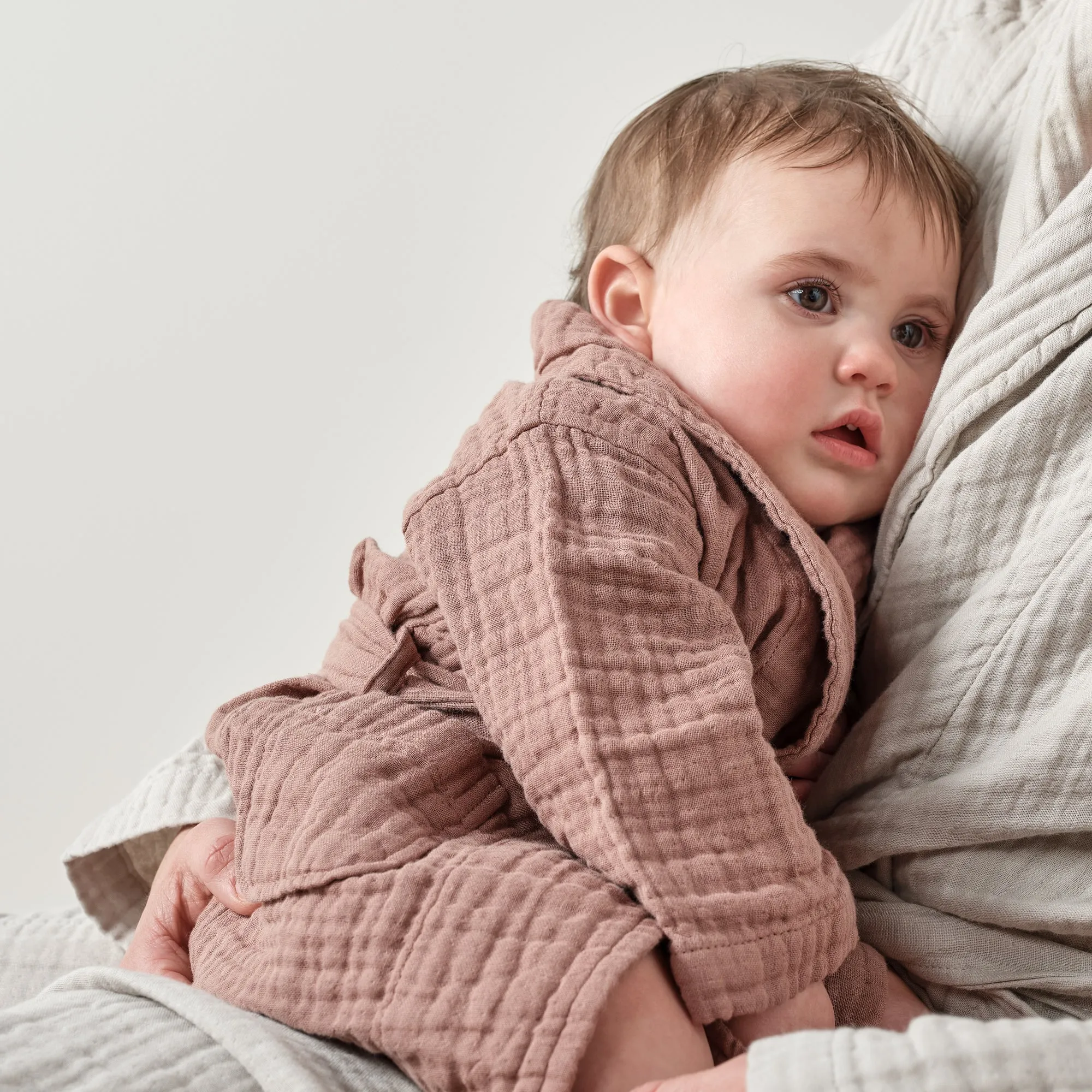 The Baby Dream Cotton Robe - Rust