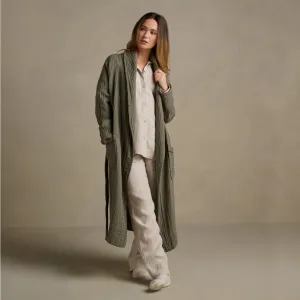The Dream Cotton Robe - Moss