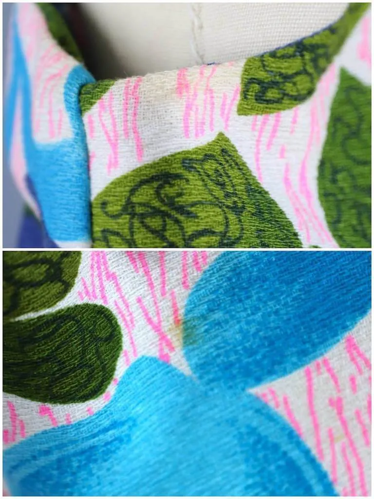 Vintage Pink and Blue Aloha Sundress