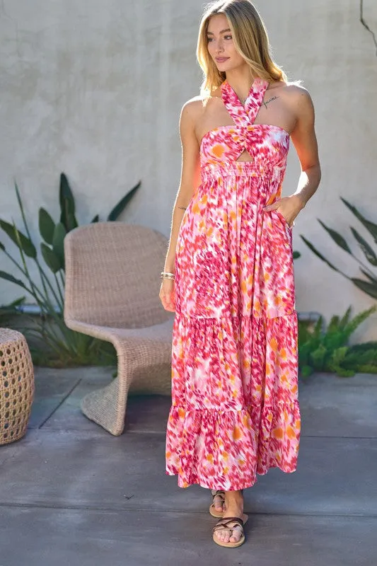Water Lilies Monet Maxi Dress