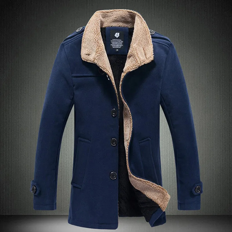 Winter Wool Fleece Coat | Popular Male Apparel and Accessories