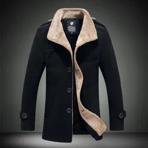 Winter Wool Fleece Coat | Popular Male Apparel and Accessories