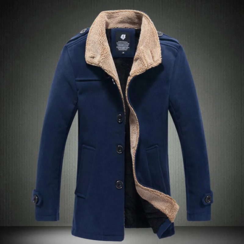 Winter Wool Fleece Coat | Popular Male Apparel and Accessories