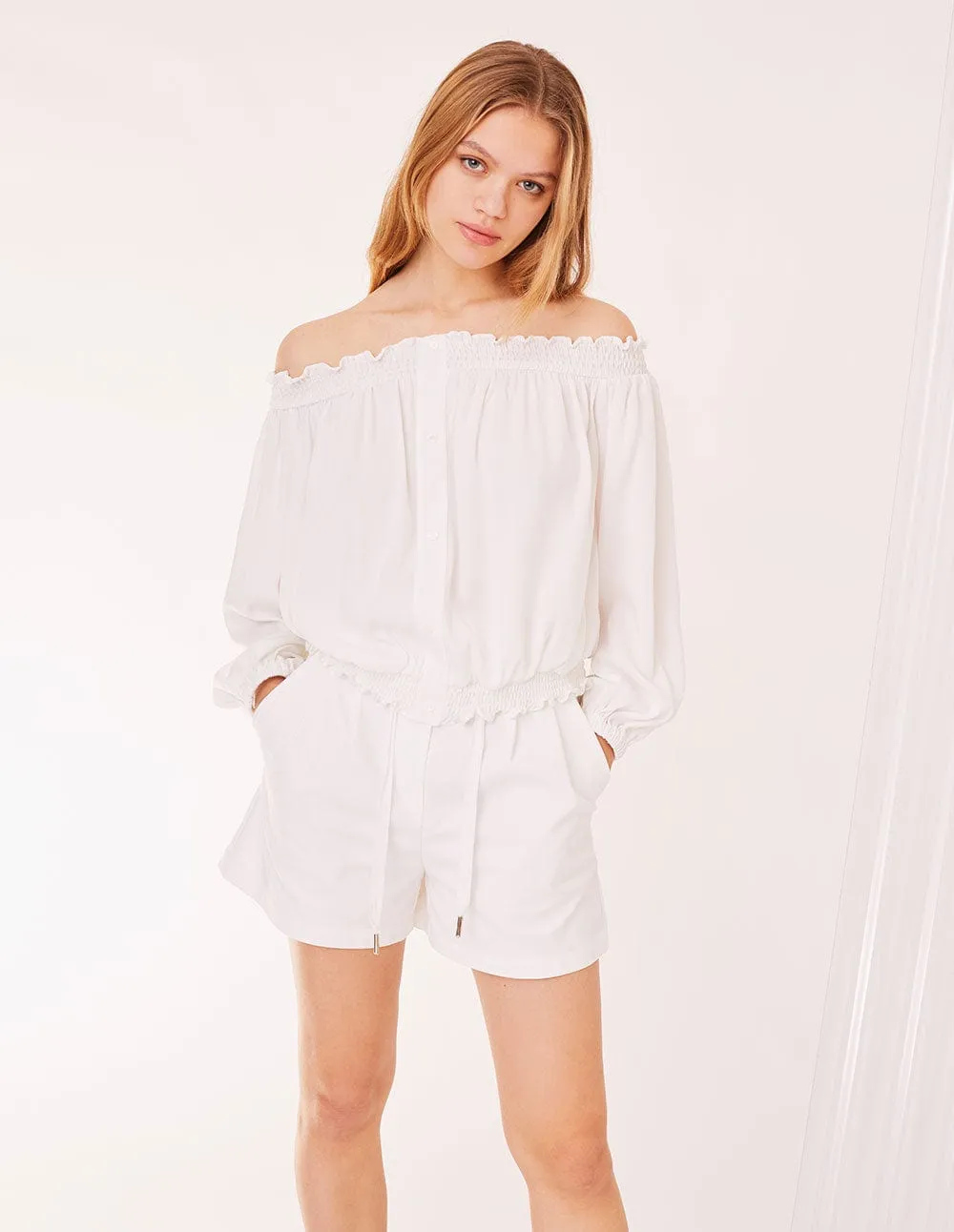 Women White Off Shoulder Tops