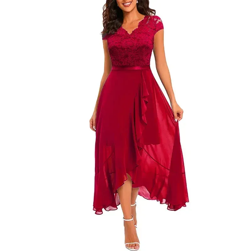 Women’s Elegant Lace Bodycon Dress – Sexy Evening, Wedding, Party, Office, and Birthday Fashion – Stylish Club Vestidos for Women