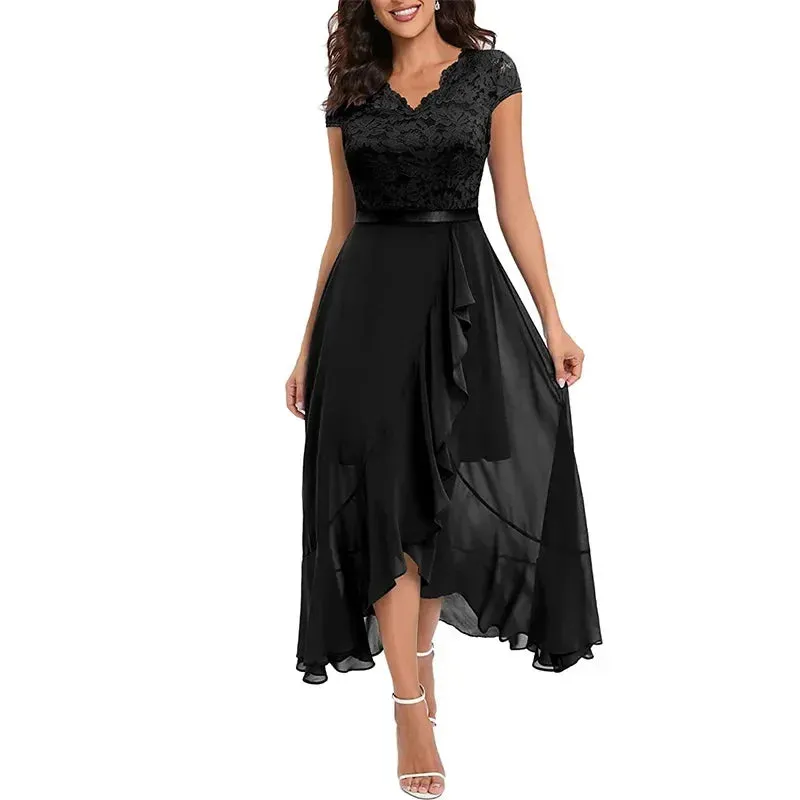 Women’s Elegant Lace Bodycon Dress – Sexy Evening, Wedding, Party, Office, and Birthday Fashion – Stylish Club Vestidos for Women