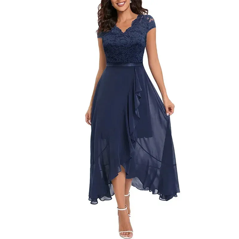 Women’s Elegant Lace Bodycon Dress – Sexy Evening, Wedding, Party, Office, and Birthday Fashion – Stylish Club Vestidos for Women