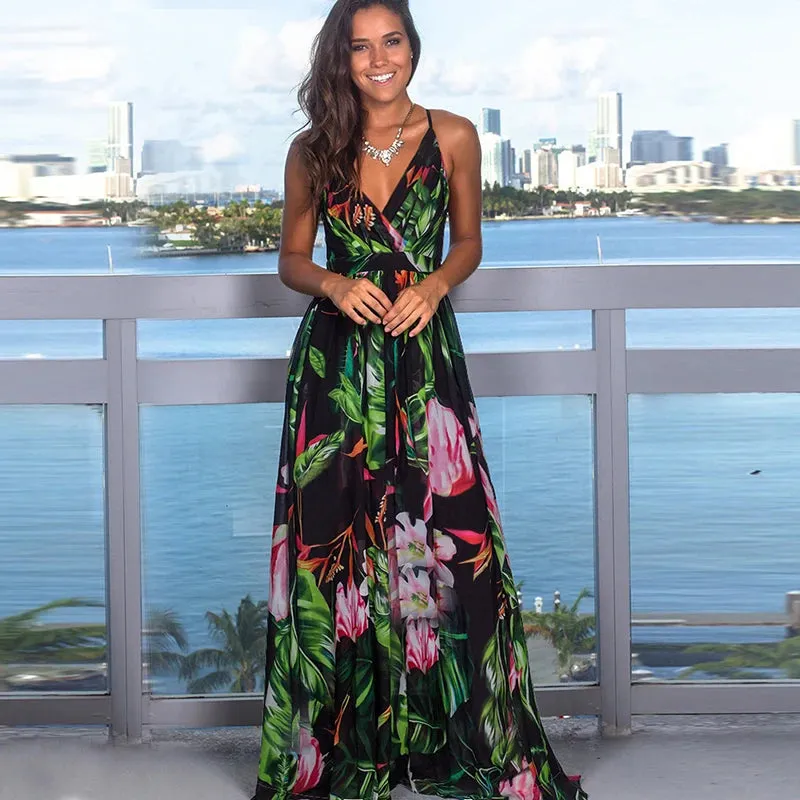 Women's Floral Long Sundress