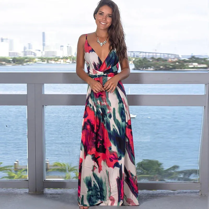 Women's Floral Long Sundress