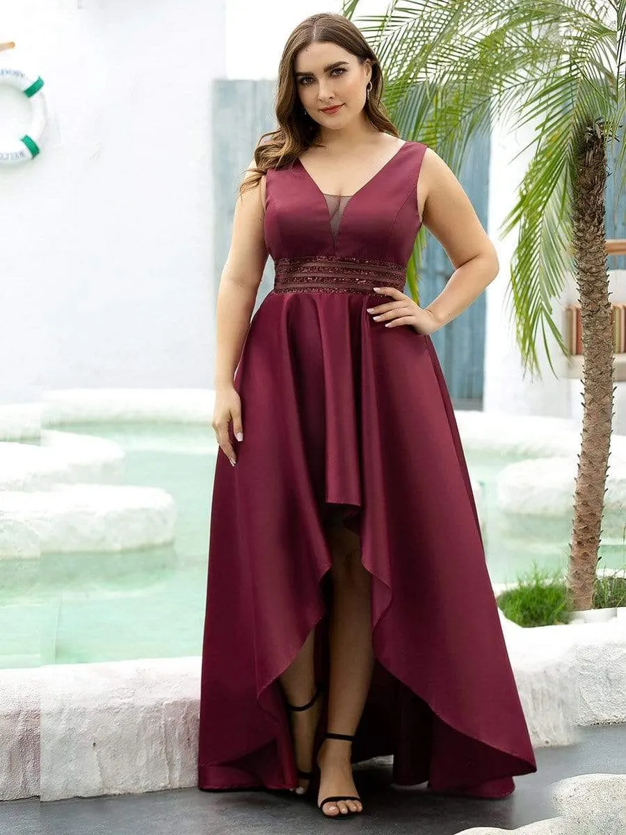 Women's Plus Size Asymmetric High Low Cocktail Party Dresses