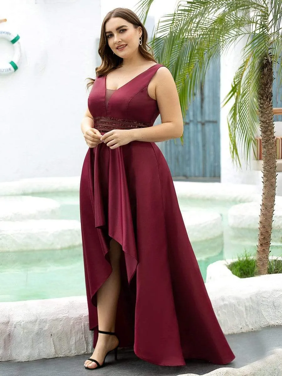 Women's Plus Size Asymmetric High Low Cocktail Party Dresses
