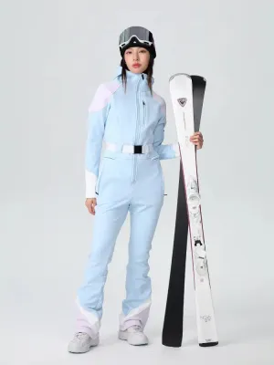 Women's Tight One-piece Skisuits Elegant Snowboarding Jumpsuits