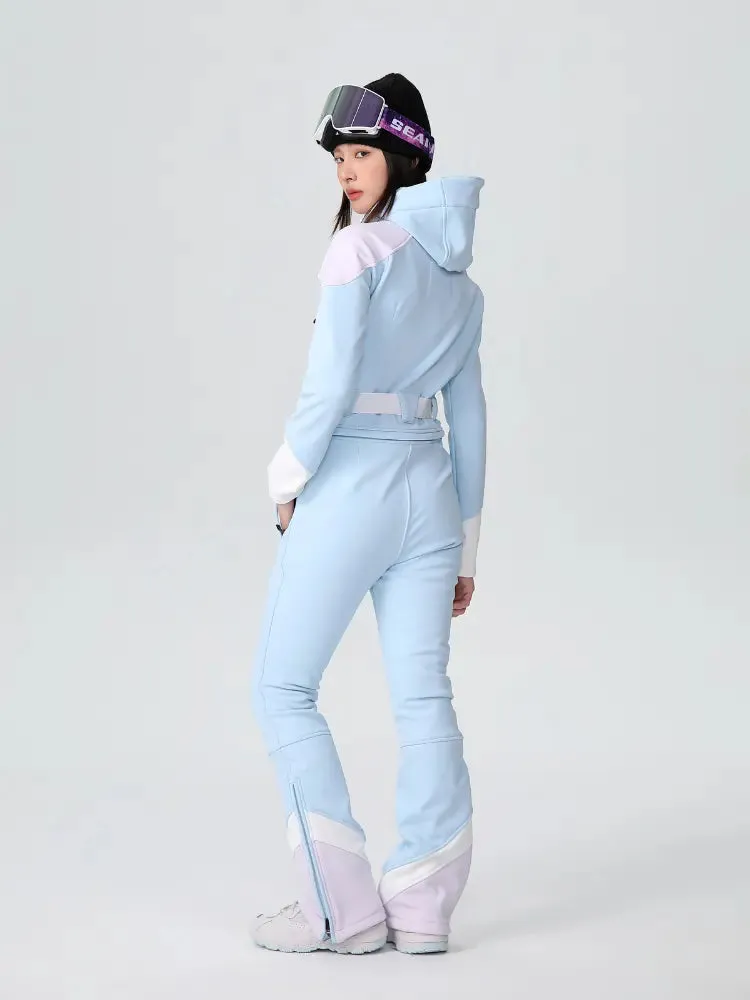 Women's Tight One-piece Skisuits Elegant Snowboarding Jumpsuits