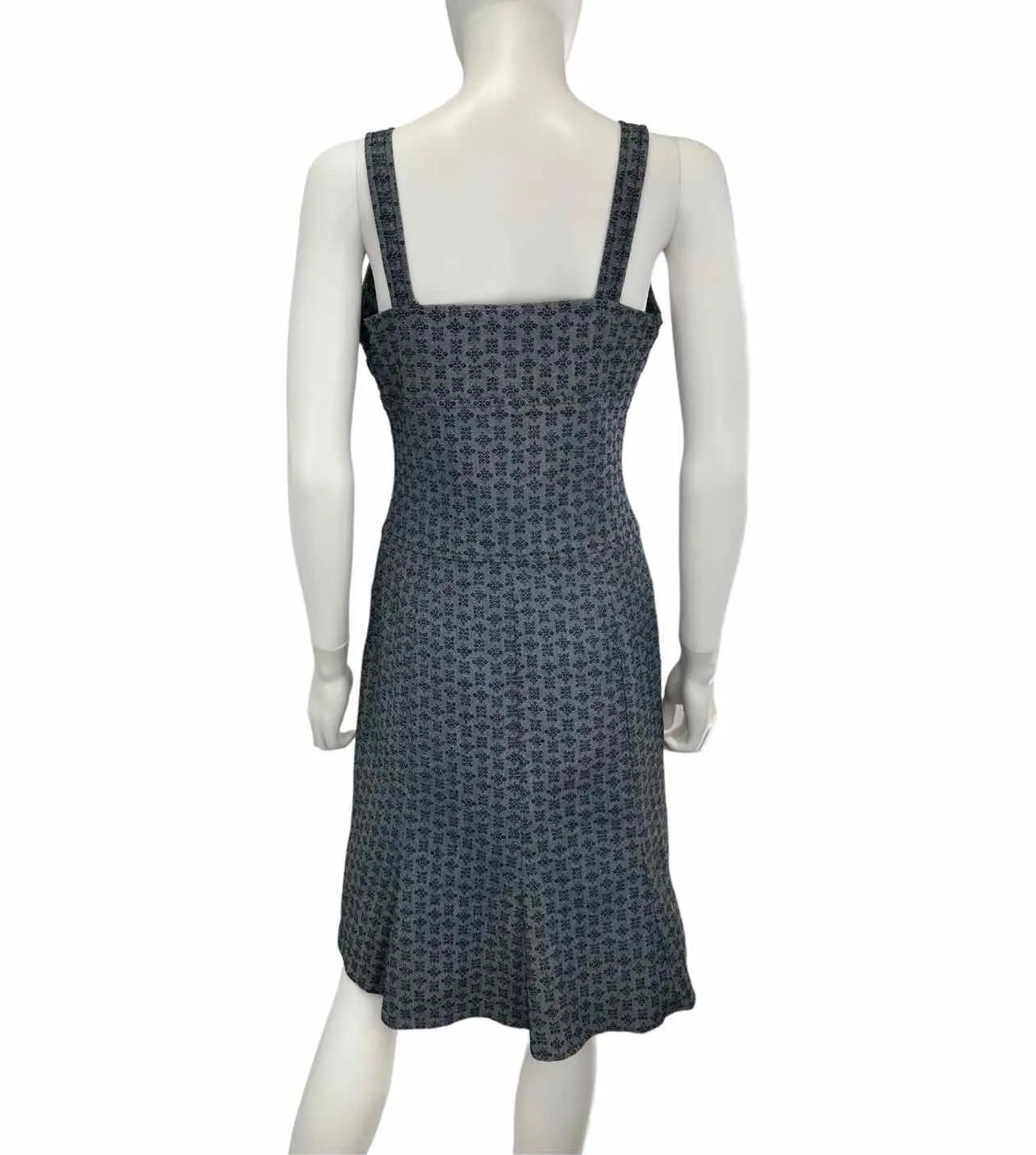 WORTH Blue Denim Print Sleeveless Dress Size 6