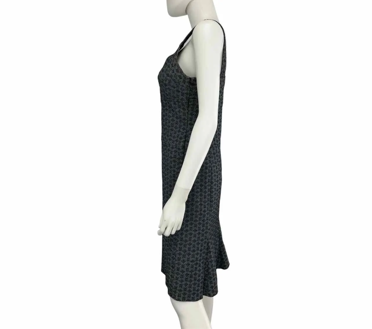 WORTH Blue Denim Print Sleeveless Dress Size 6